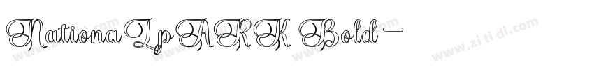 NationaLpARK Bold字体转换